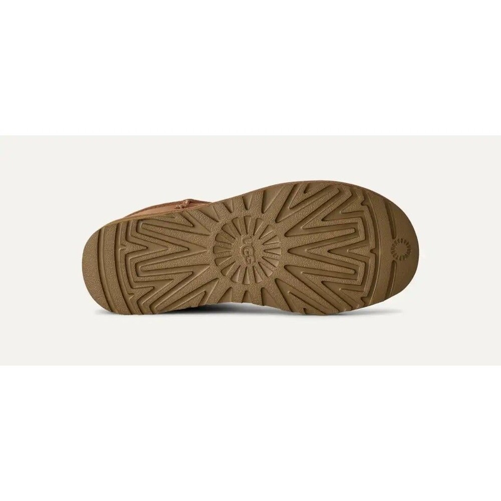 UGG Classic Mini II Chestnut Suede Sheepskin Ankle Boots Women’s Size 7 1016222 - Picture 7 of 8